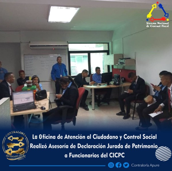 Asesoría de Declaración Jurada de Patrimonio, a nuevos funcionarios del CICPC.
